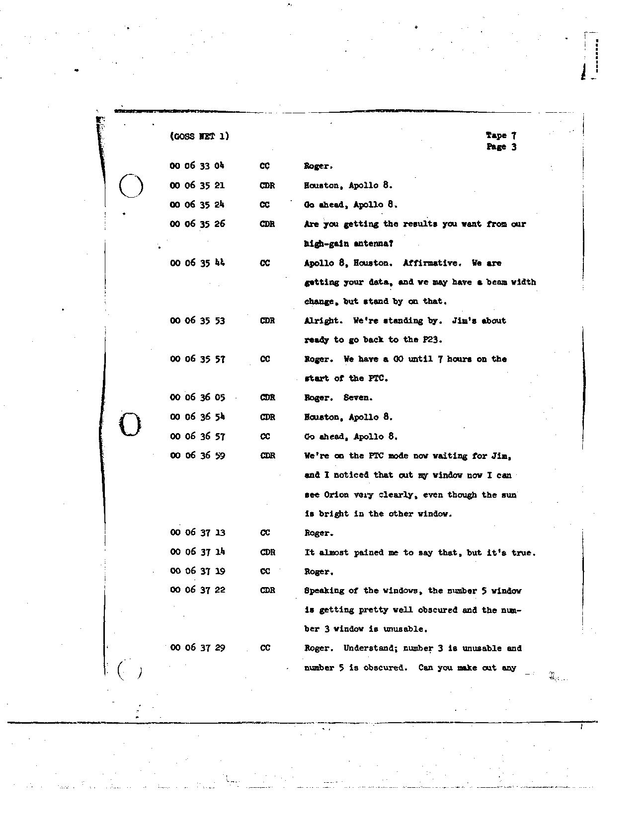 Page 65 of Apollo 8’s original transcript