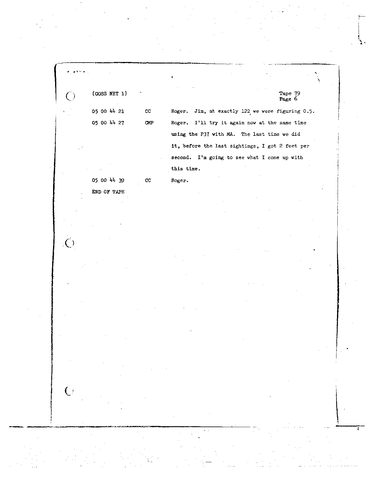 Page 657 of Apollo 8’s original transcript
