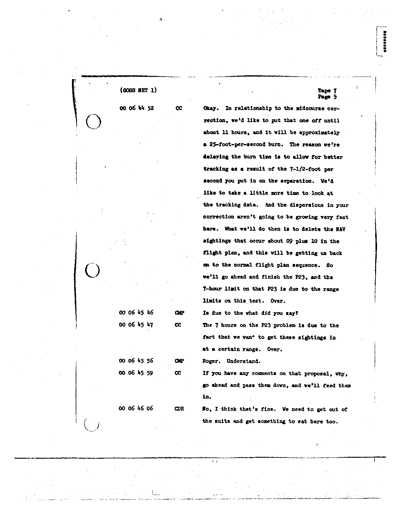Page 67 of Apollo 8’s original transcript