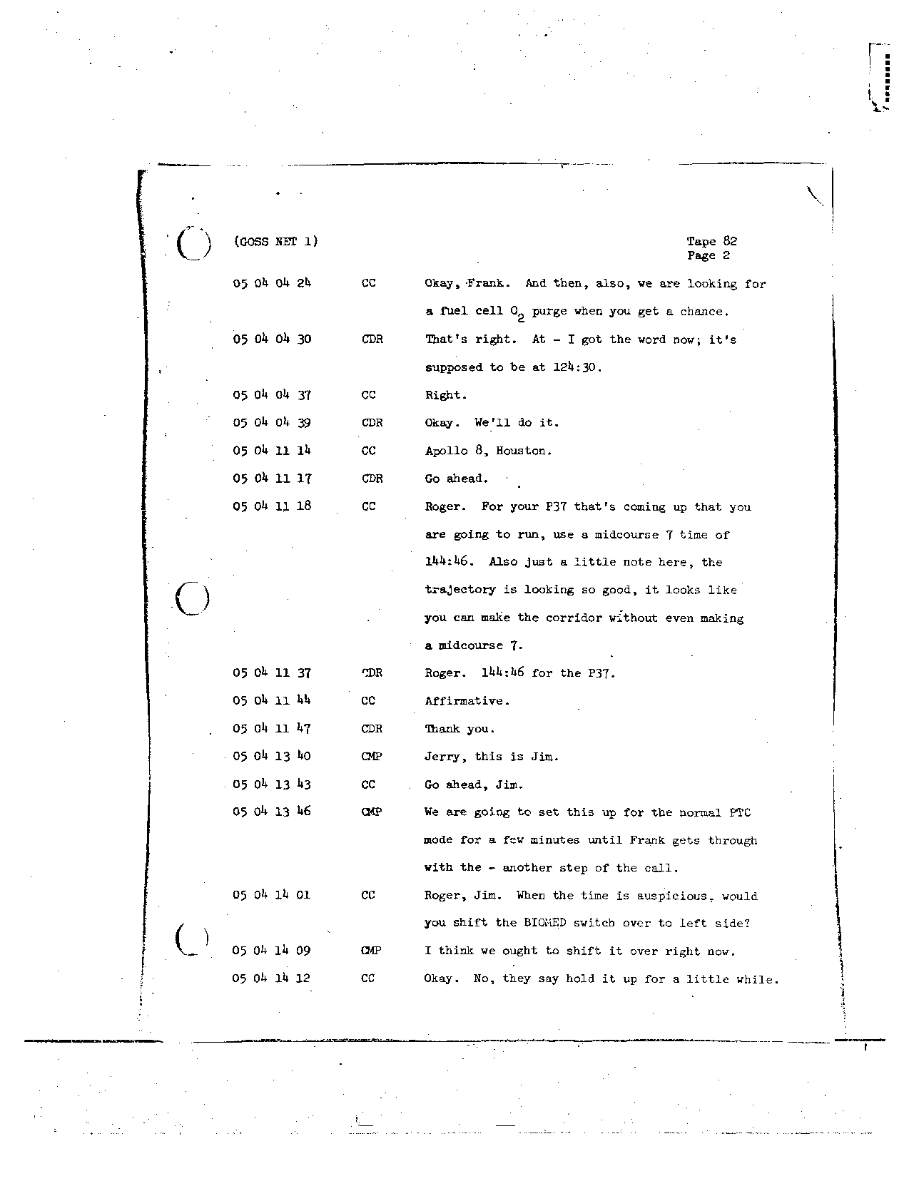 Page 678 of Apollo 8’s original transcript