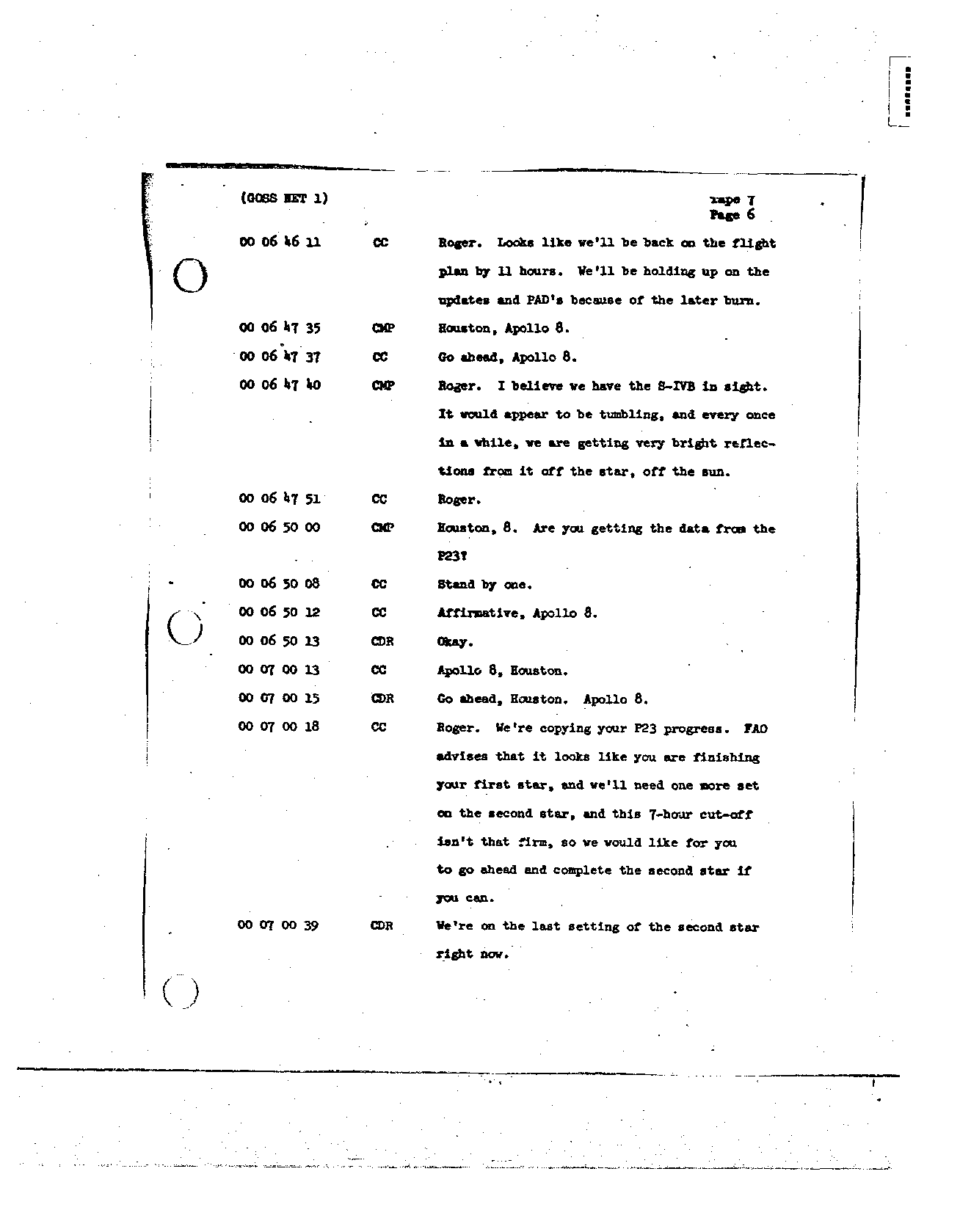 Page 68 of Apollo 8’s original transcript