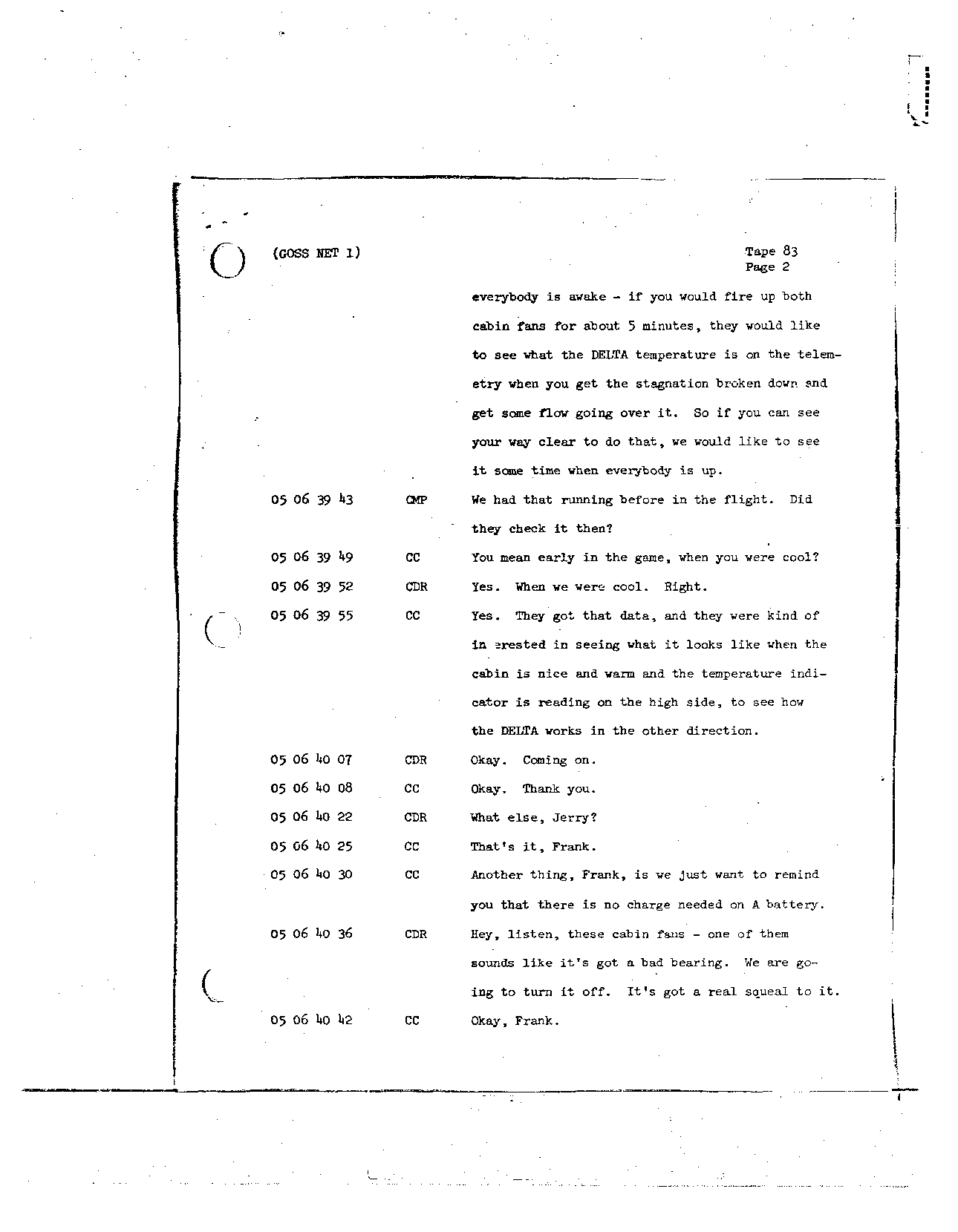 Page 685 of Apollo 8’s original transcript