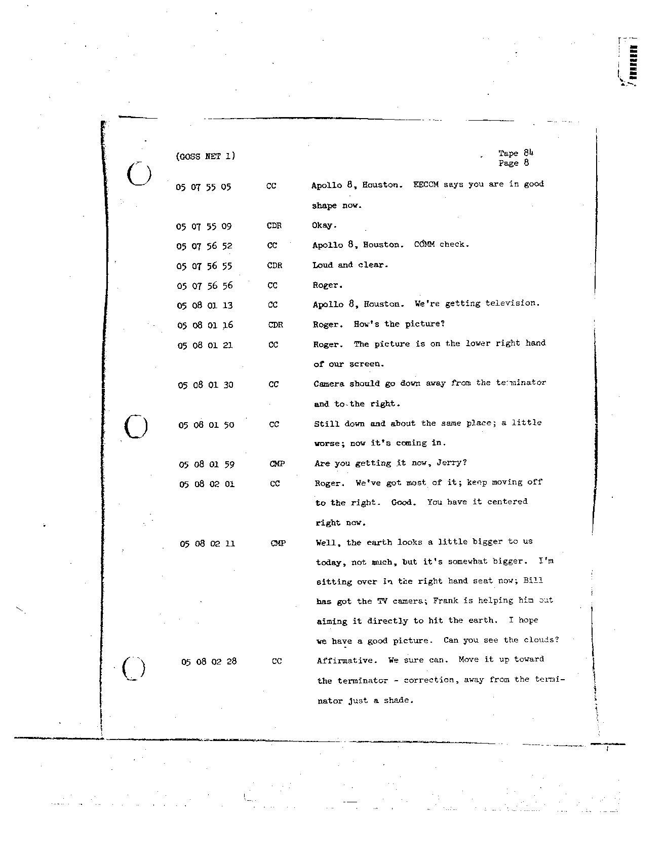Page 694 of Apollo 8’s original transcript