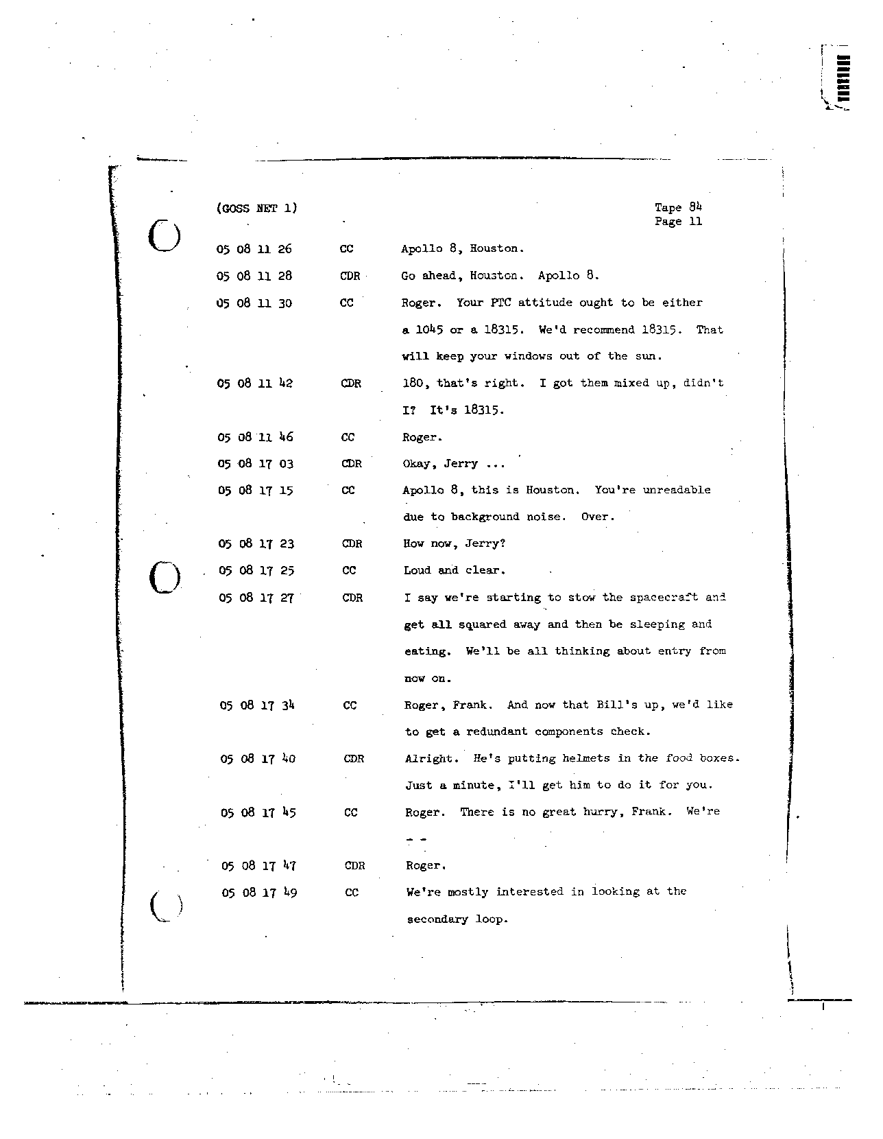 Page 697 of Apollo 8’s original transcript