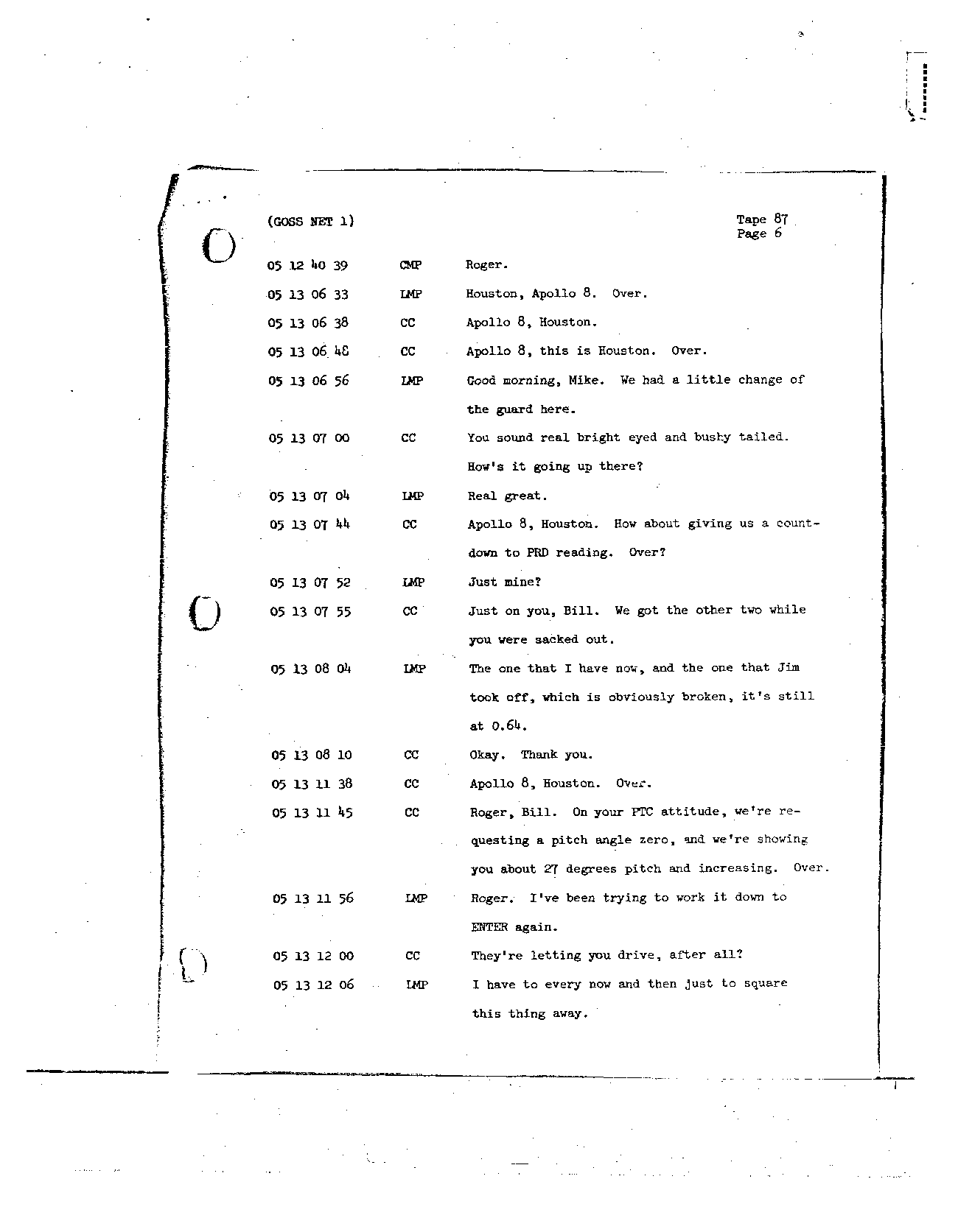 Page 718 of Apollo 8’s original transcript