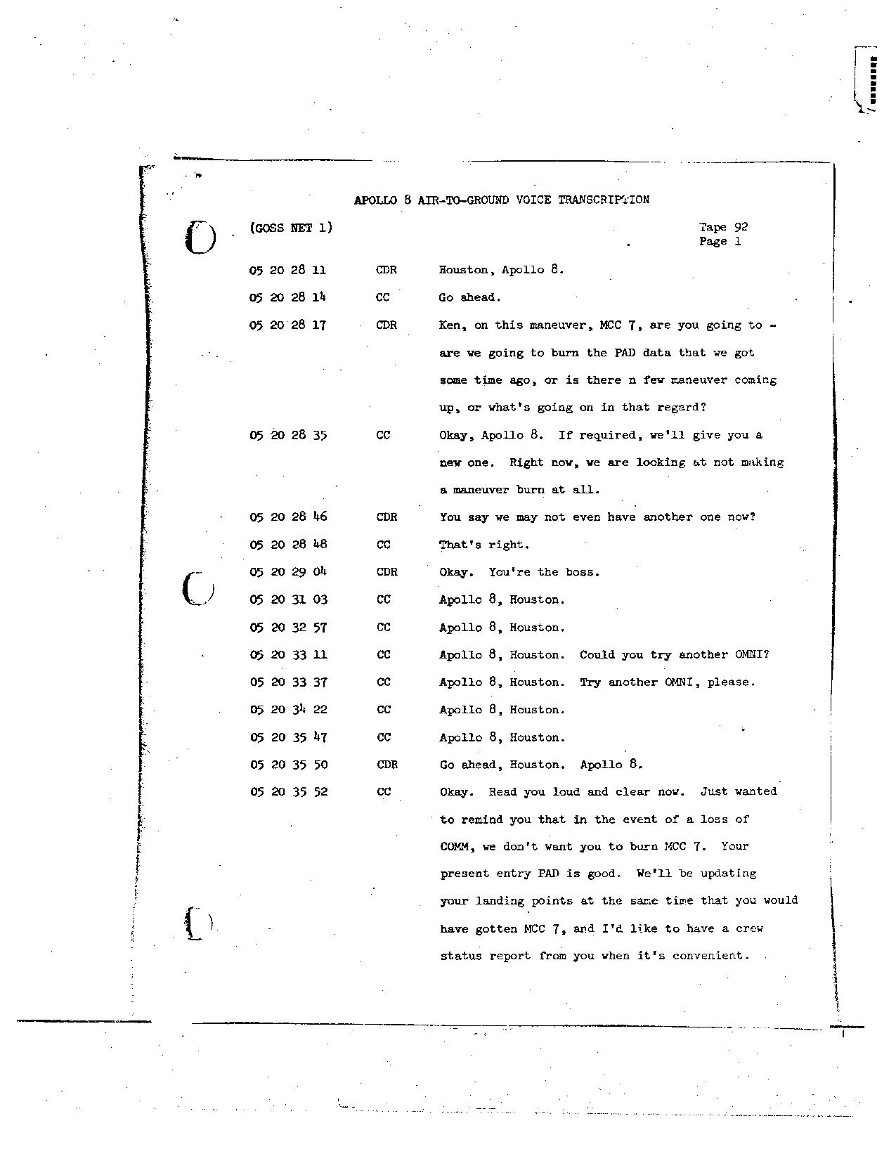 Page 731 of Apollo 8’s original transcript