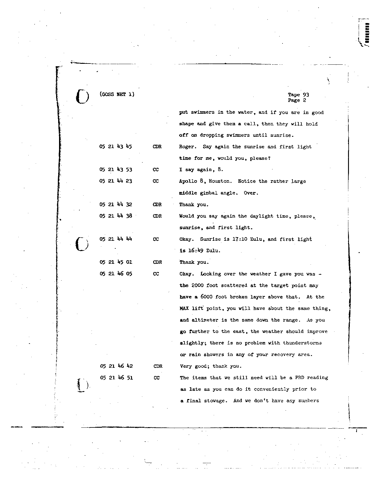 Page 734 of Apollo 8’s original transcript