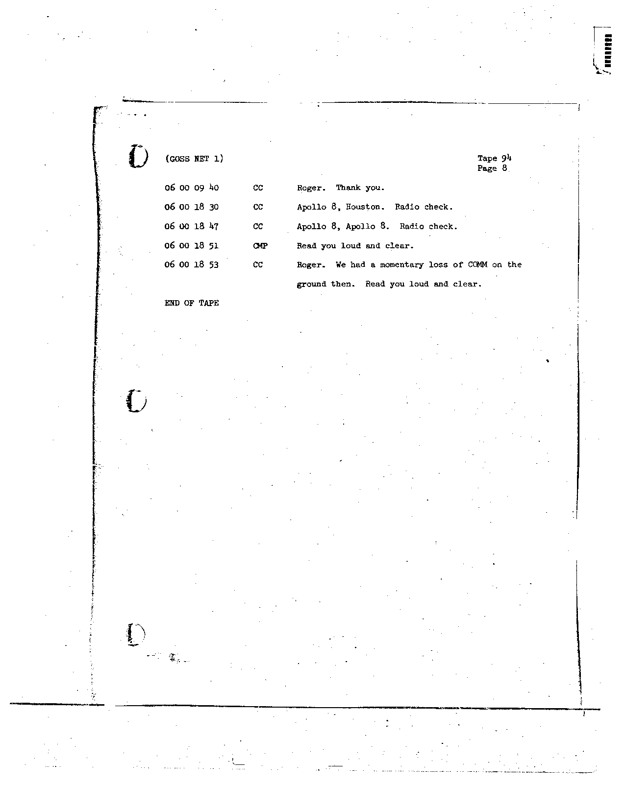 Page 746 of Apollo 8’s original transcript