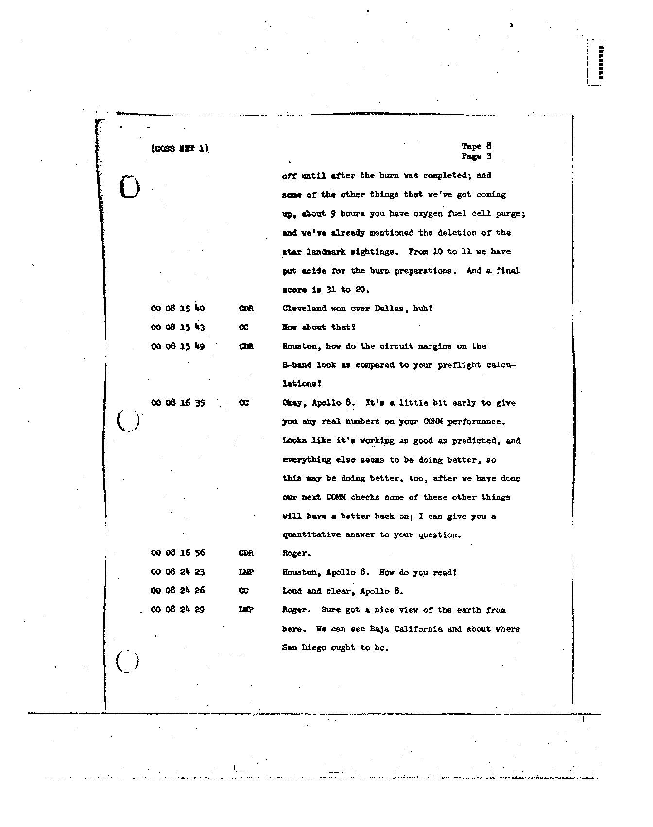 Page 75 of Apollo 8’s original transcript