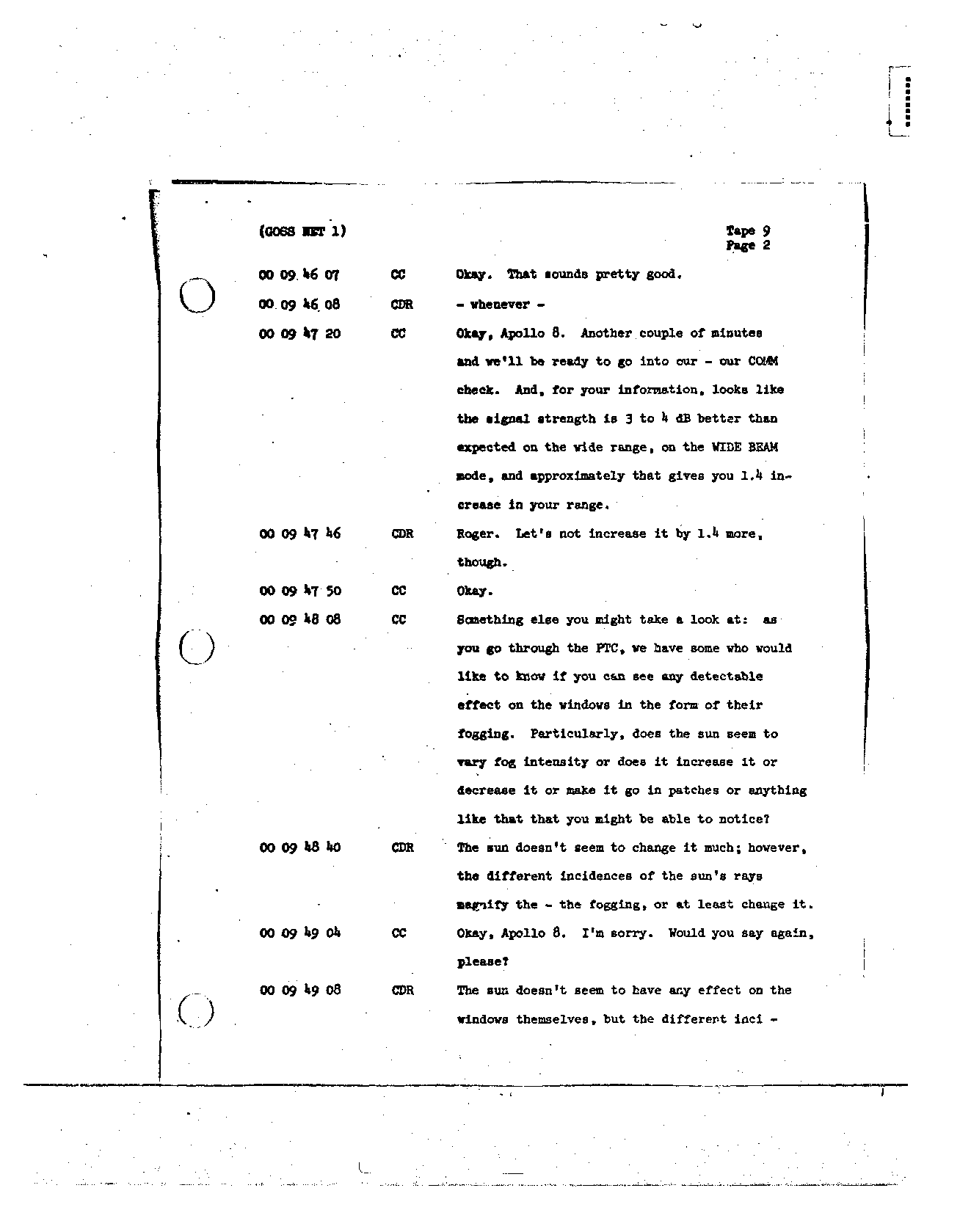 Page 81 of Apollo 8’s original transcript