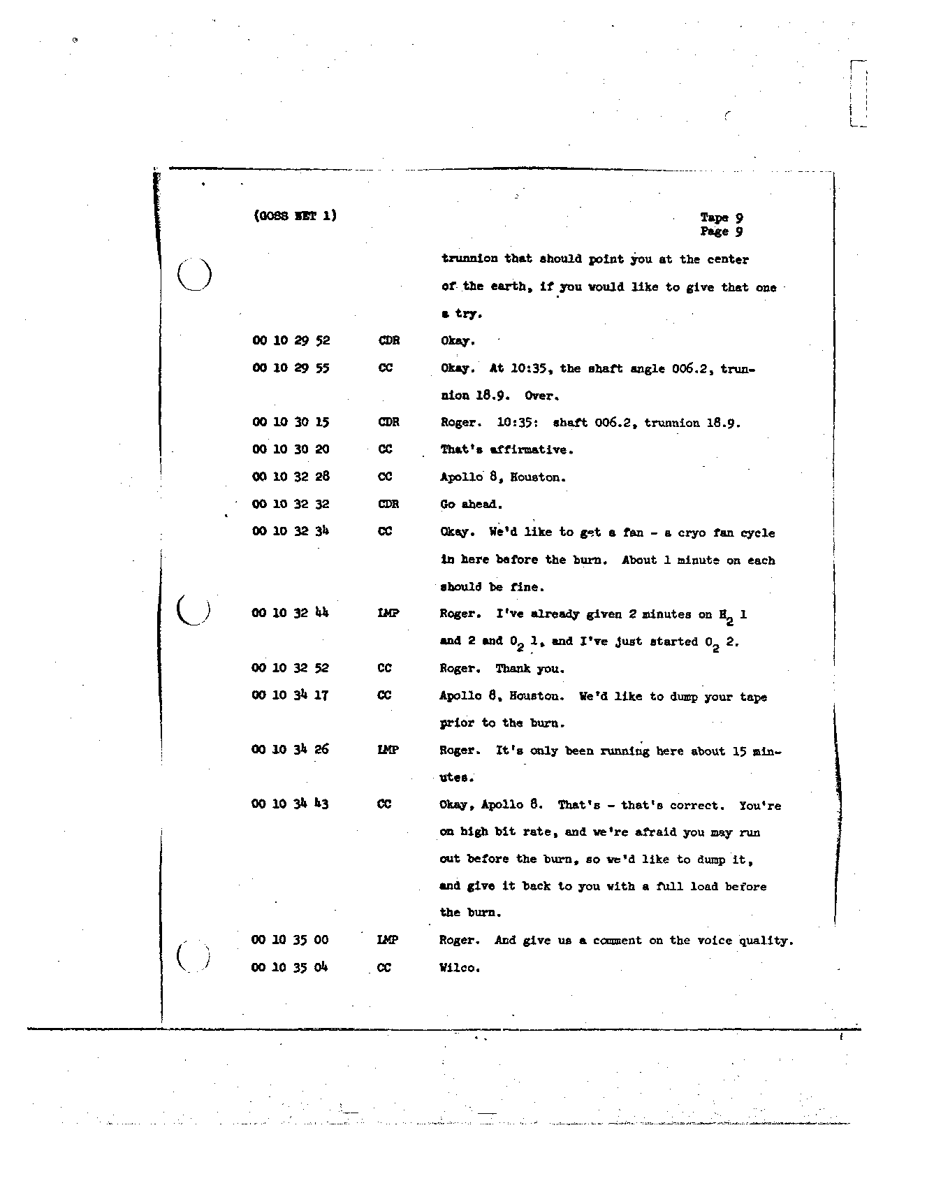 Page 88 of Apollo 8’s original transcript