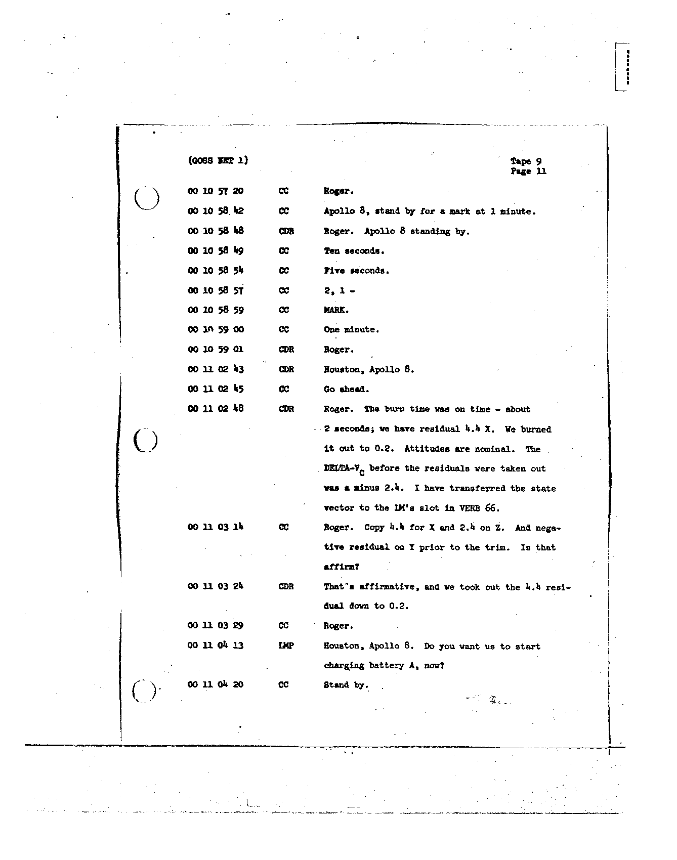 Page 90 of Apollo 8’s original transcript