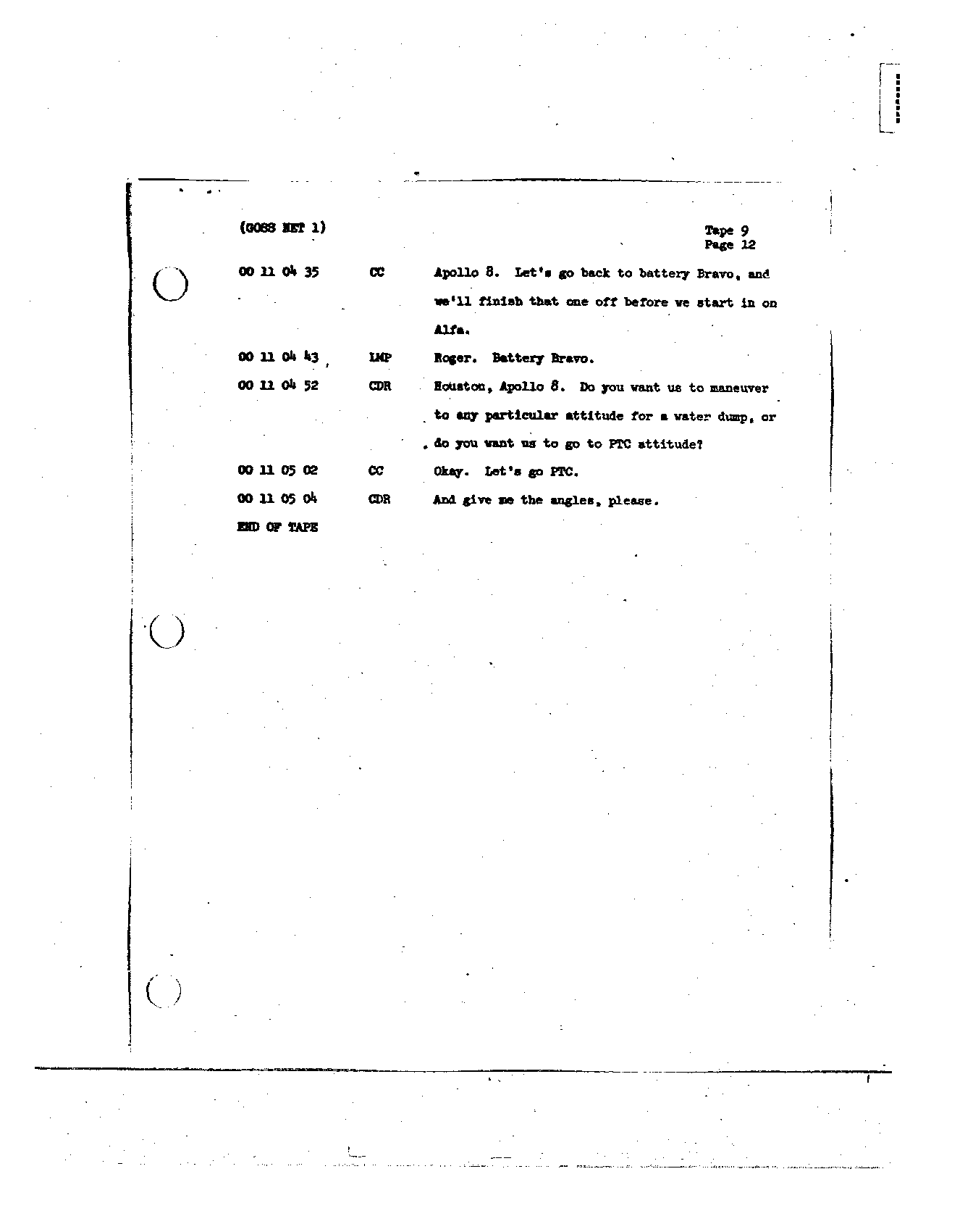 Page 91 of Apollo 8’s original transcript