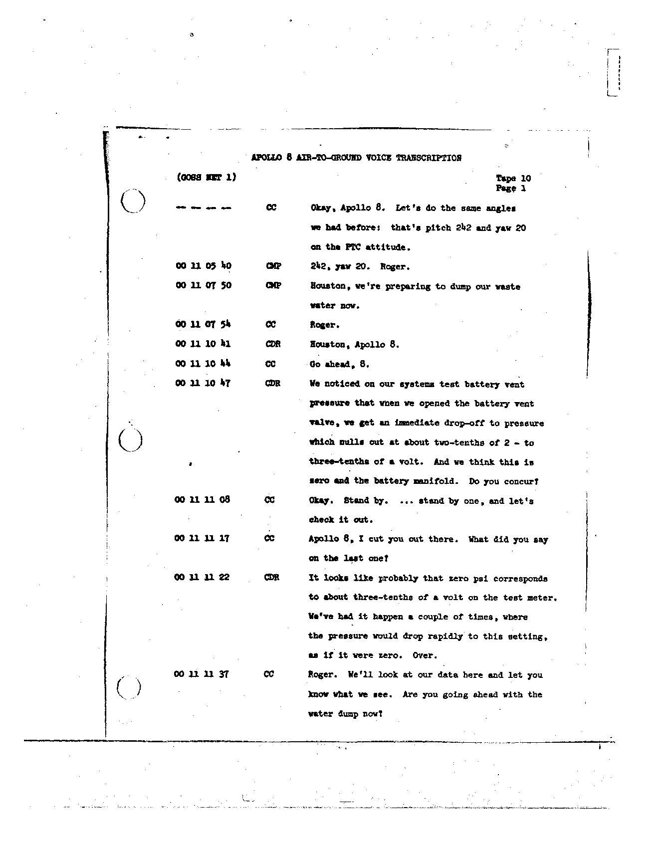 Page 92 of Apollo 8’s original transcript