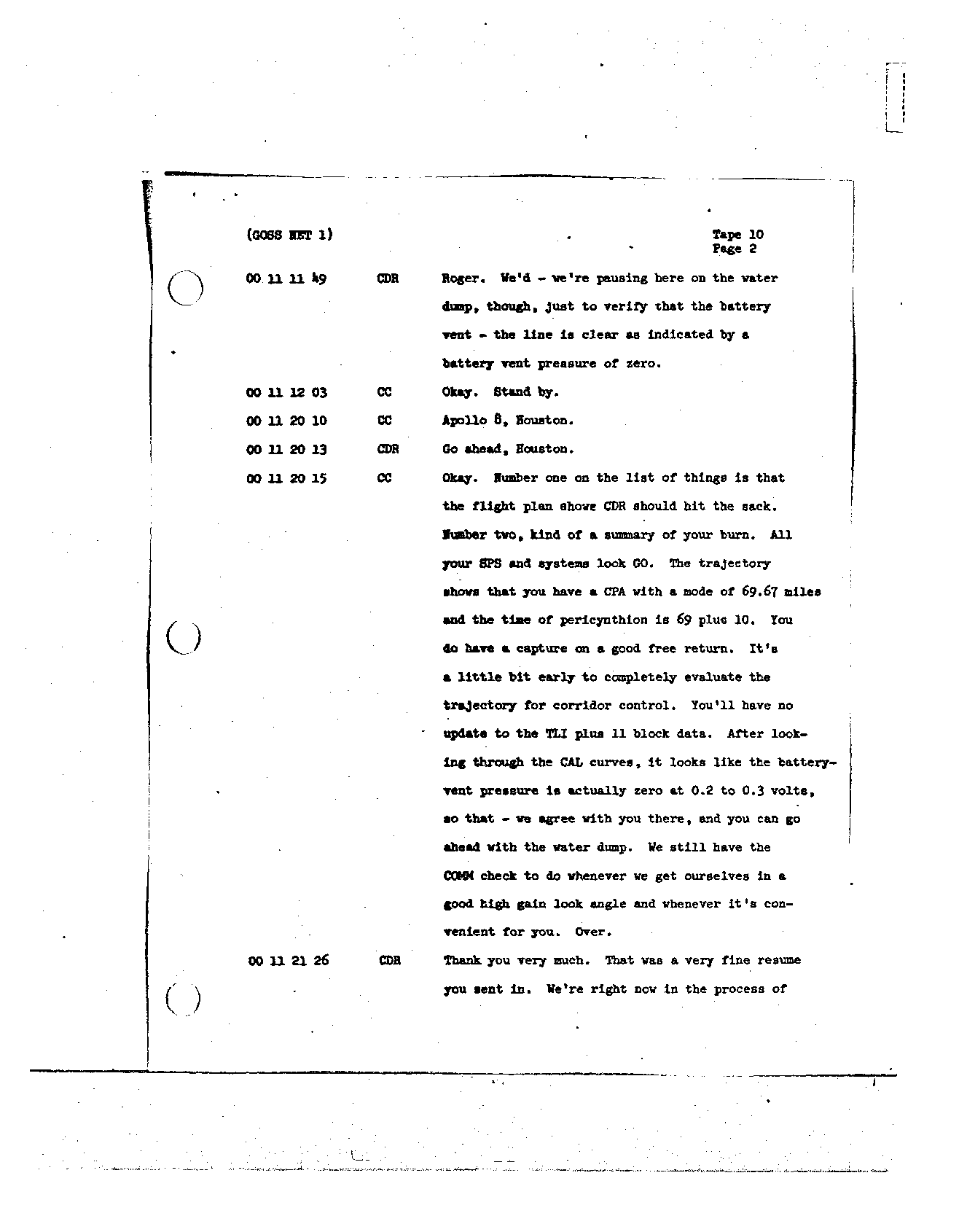 Page 93 of Apollo 8’s original transcript