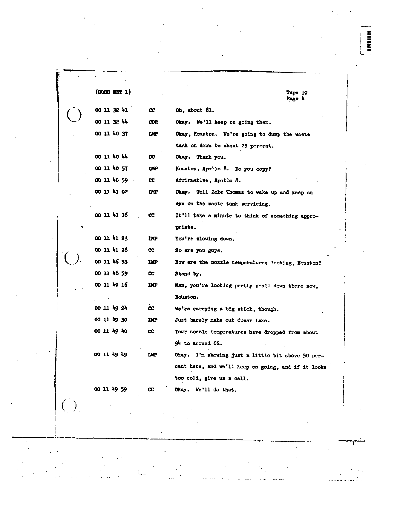 Page 95 of Apollo 8’s original transcript