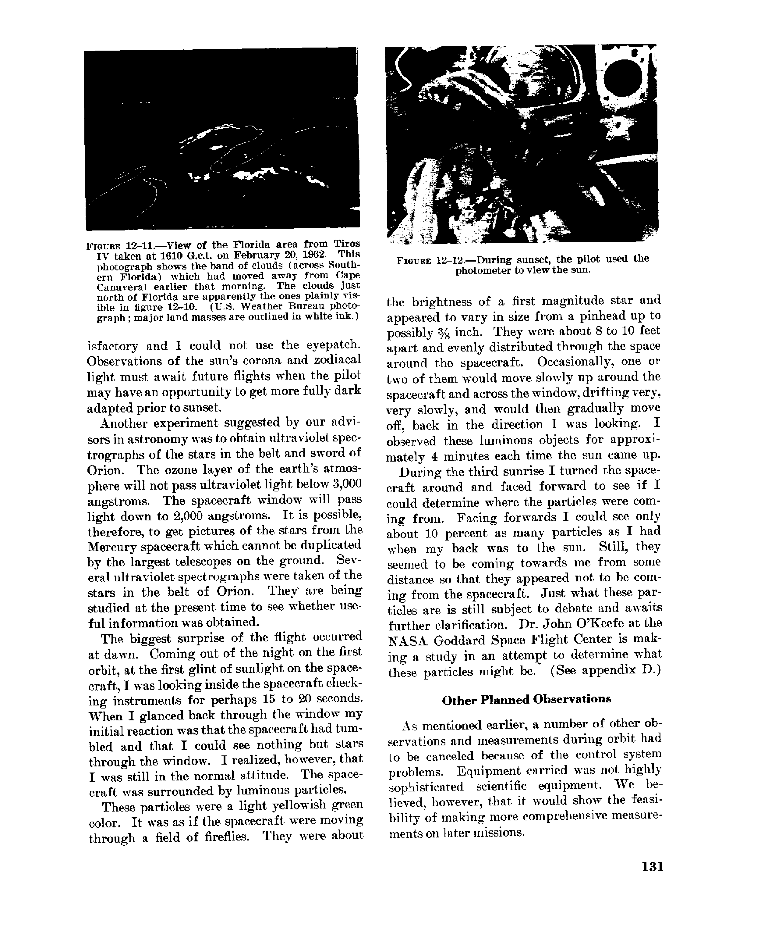 Page 131 of Mercury 6&rsquo;s original transcript