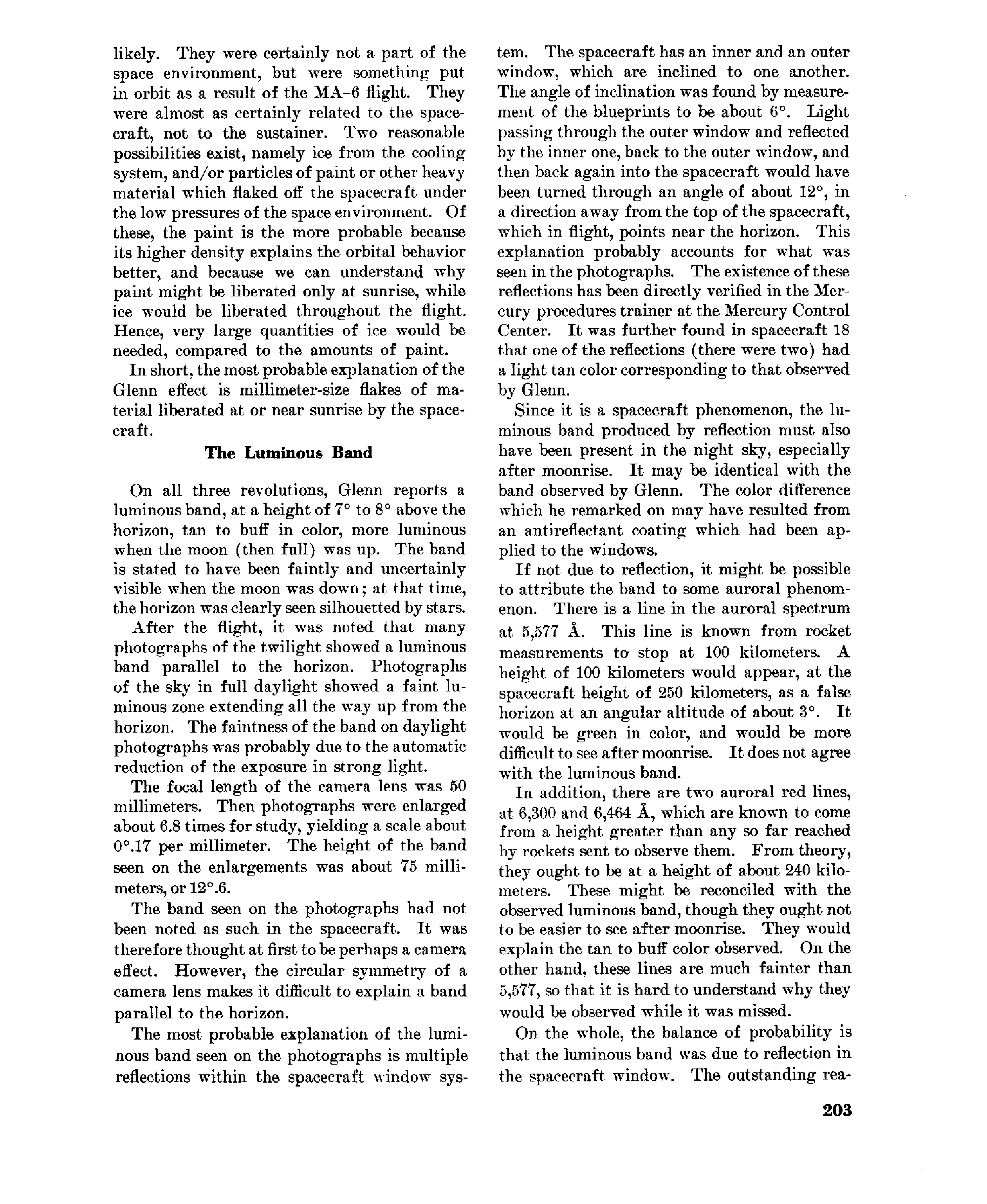 Page 201 of Mercury 6&rsquo;s original transcript