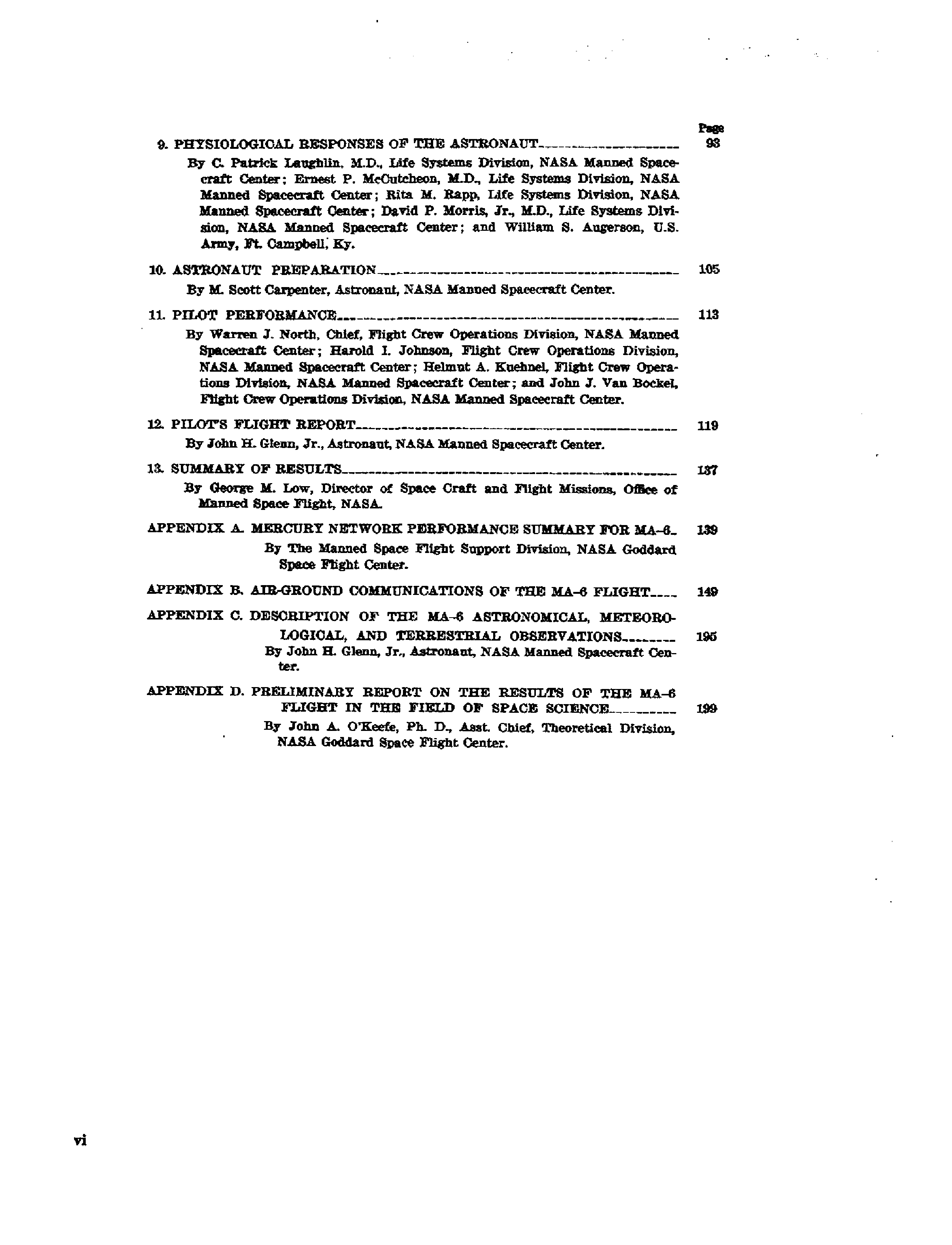 Page 5 of Mercury 6’s original transcript